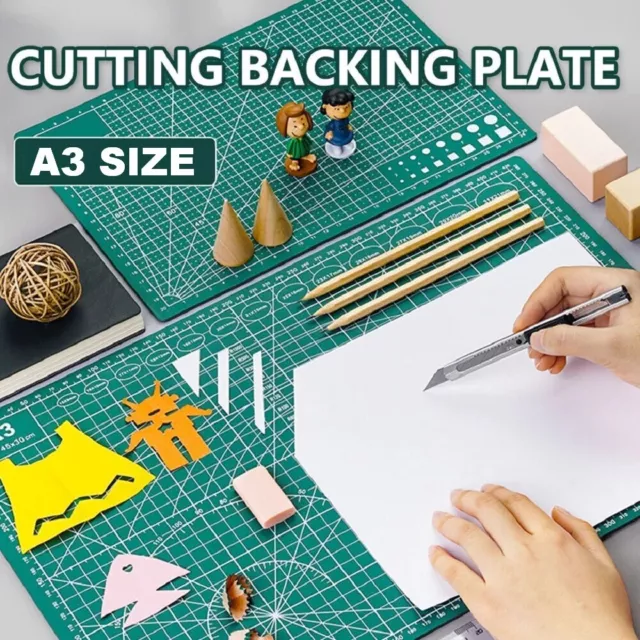 Cutting Mat Self Healing Doubleside Art Craft DIY Hobby Cutting Board PVC A3 AU