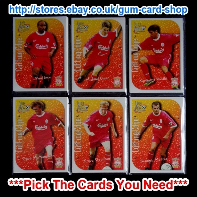 Boîte Scellée Cartes à Collectionner Liverpool 1998 - Futera Fans Selection (36 Paquets) - Premier League