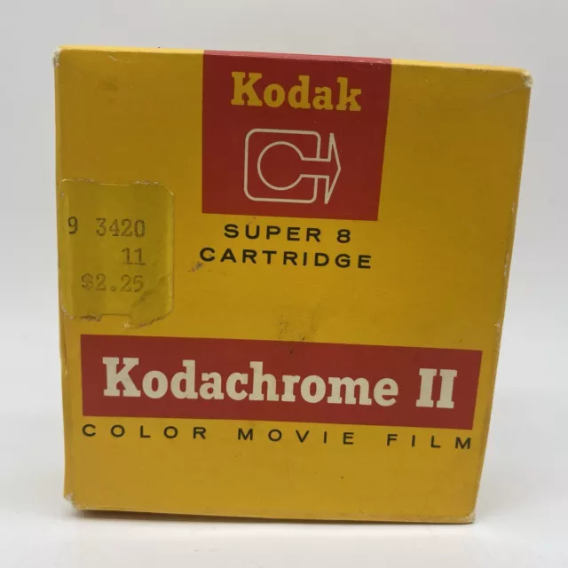 Kodak KODACHROME II Color Movie Film Super 8 Expired 03/72 Sealed 50 ft Roll VTG