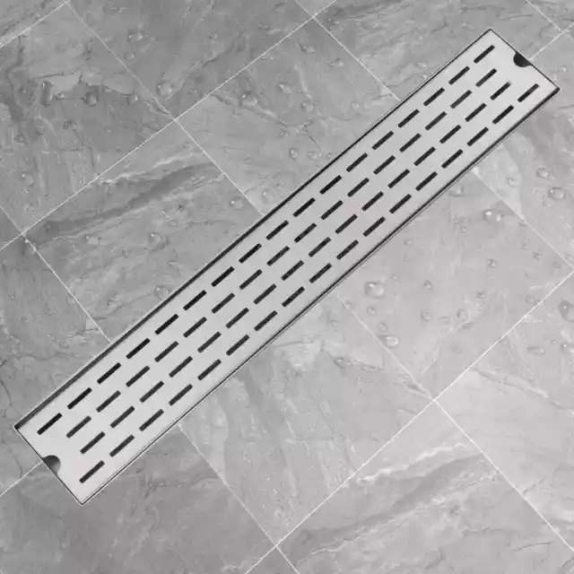 vidaXL Douchegoot Rechthoekig 730x140 mm Roestvrij Staal Doucheafvoer Douche