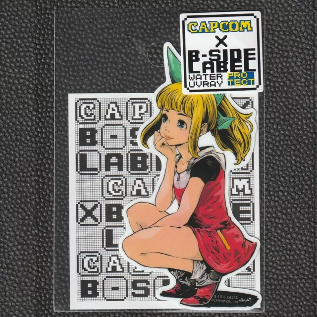 CAPCOM x B-Side Label Sticker Rockman Mega Man Roll Girl Japanese Games