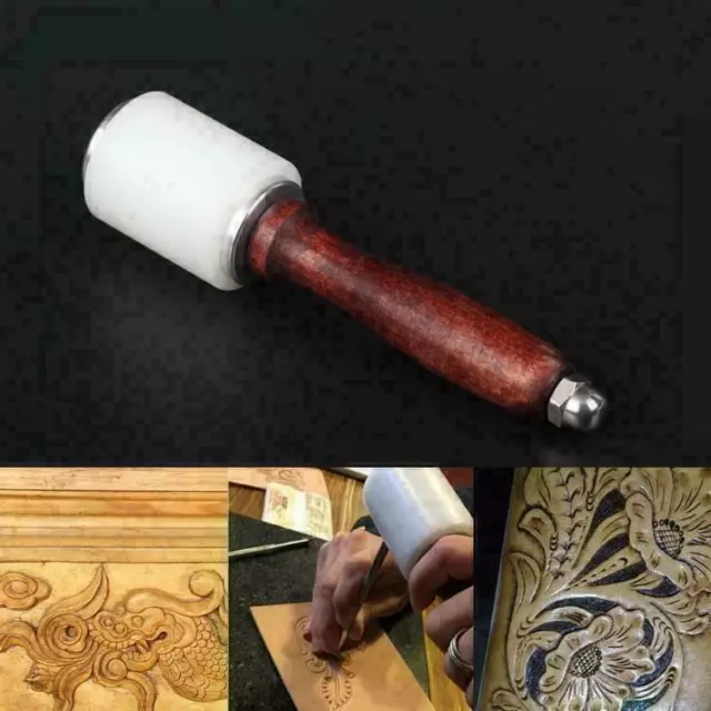 Cutting Handarbeit Punzierhammer Hammer Beveling Rohhauthammer Leder Werkzeug N
