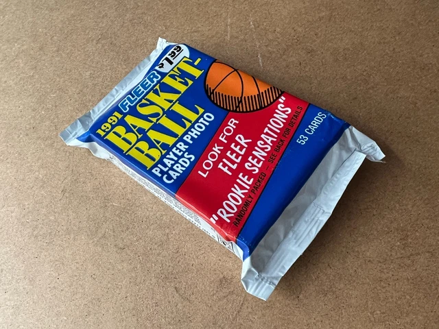 1 Pack cartes NBA 1991-92 Fleer Jumbo (53 cartes) Jordan