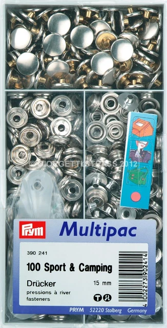 Kit 240 Bottoni A Pressione 15mm Acciaio Inox - Con Attrezzi Per Installazione - Foto 2