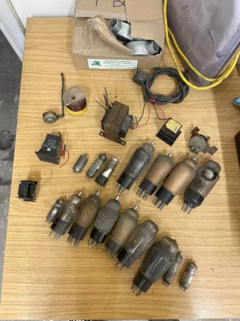 Job Lot of Vintage Radio / Valves and other related components