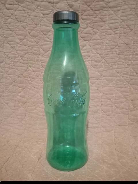 Coca-Cola Plastic 12" Green Contour Bottle Coin Bank