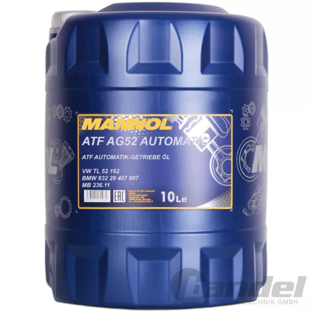 10L MANNOL ATF AG52 AUTOMATIK GETRIEBEÖL für VW G 052 162 TL 521 62 ZF 4HP 5HP