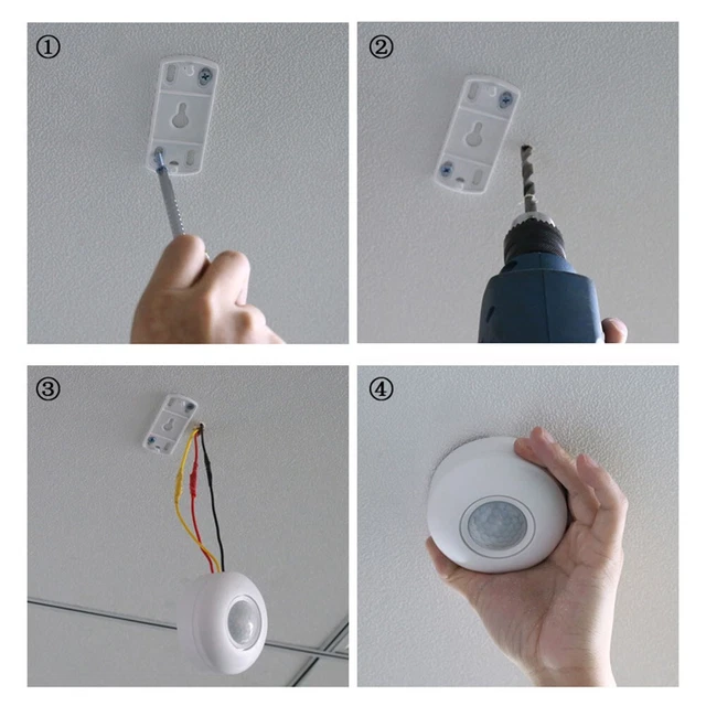 1PCS Ceiling Sensor PIR Occupancy Motion Sensor Motion Sensor Light Switch