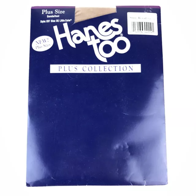 HANES TOO PLUS Collection Plus Size Pantyhose Little Color E07 3Q HG52 ...