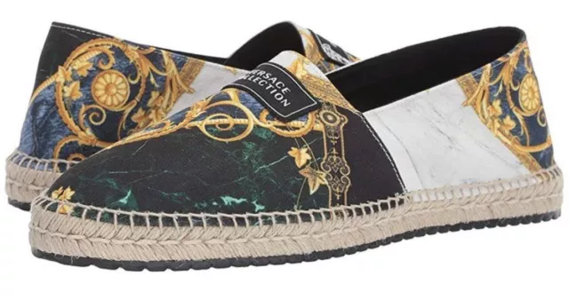 Versace Collection Espadrille Men's Shoes Multicolor