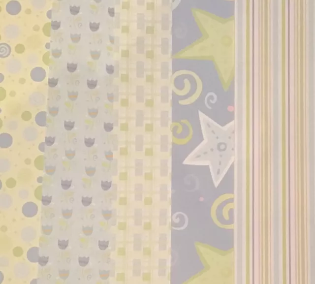 Patterned Pastel Paper Scrapbooking / Card Making / Craft 10 Pieces 15cm X 21cm 2