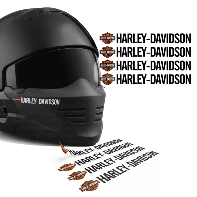 4 PEGATINAS CASCO Harley Davidson Logo moto stickers vinilo aufkleber EUR  12,00 - PicClick ES