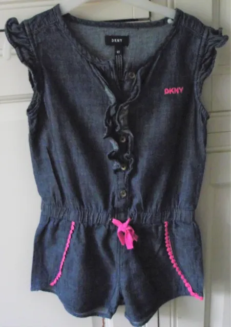 DKNY - Pantaloncini denim blu per ragazza pezzo unico - Taglia 4T