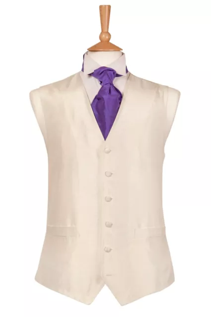 Plain Wedding Waistcoat Vest Champagne Dress Tuxedo Cruise Ivory Cream Formal