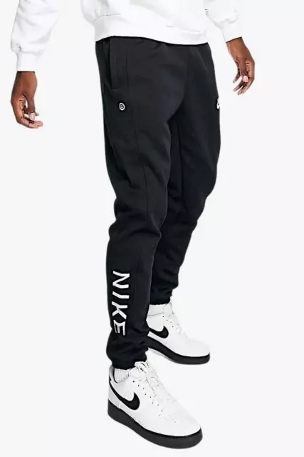 Nike Pantaloni Uomo Sportswear HBR-C PK, Tempo libero - 010 (Nero/Bianco)