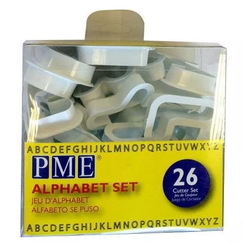 Alphabet Cutters, for Sugarcraft and Cake Decorating, Set of 26