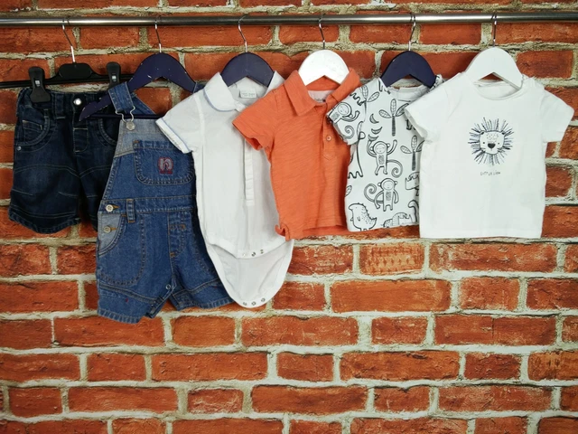 Baby Boy Bundle Age 3-6 Months Next Gap Jeans Dungarees T-Shirt Set Infant 68Cm