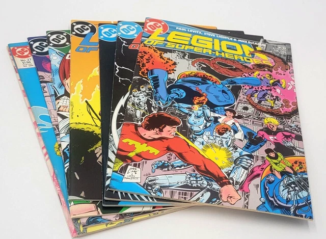 (8) Legion of Super-Heroes Auction/ Copper Age/  VF or Better Condition