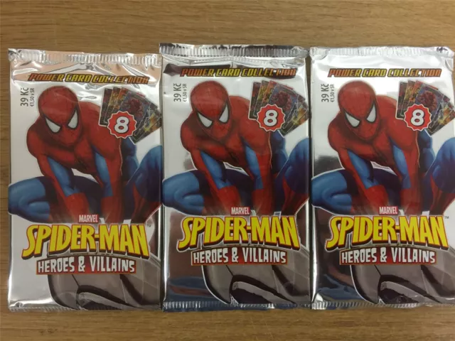 Spiderman Heroes And Villains Factory Sealed Packet x3