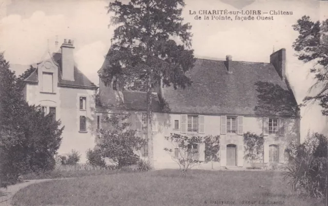 CPA 58 La CHARITE sur LOIRE Château de la Pointe, façade Ouest  carte Rare