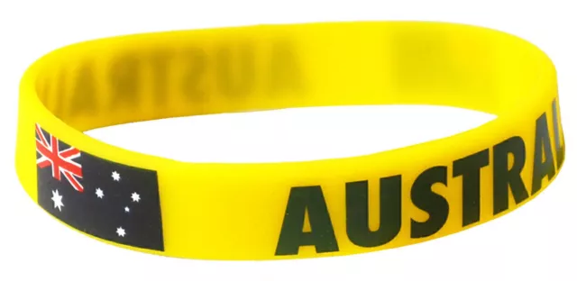 Australia Silicone Wristbands World Cup Olympics Rugby Cricket Aussie OZ