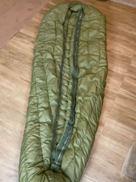 US ARMY M-1949 Mountain Sleeping Bag WW2- Vietnam Feather & Down Filled ...