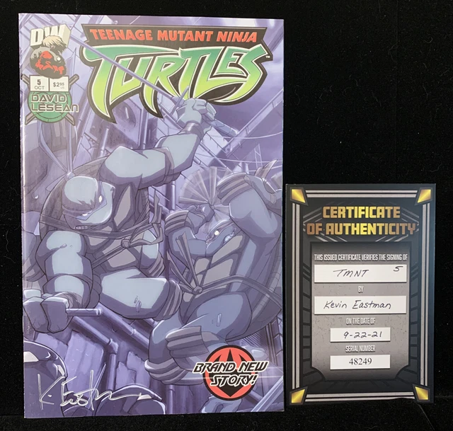 Teenage Mutant Ninja Turtles #5 Signed By Kevin Eastman COA 2021