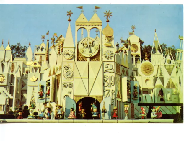 It's a Small World Ride-Fantasyland-Disneyland Amusement Park-Vintage Postcard