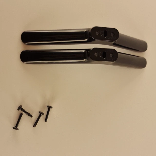 gambe per mobili - Piedini di supporto conici inclinati neri da 10 cm