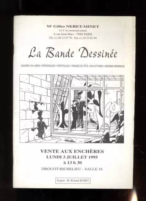 Catalogue Vente Bd  Encheres   Neret Minet  03/07/1995