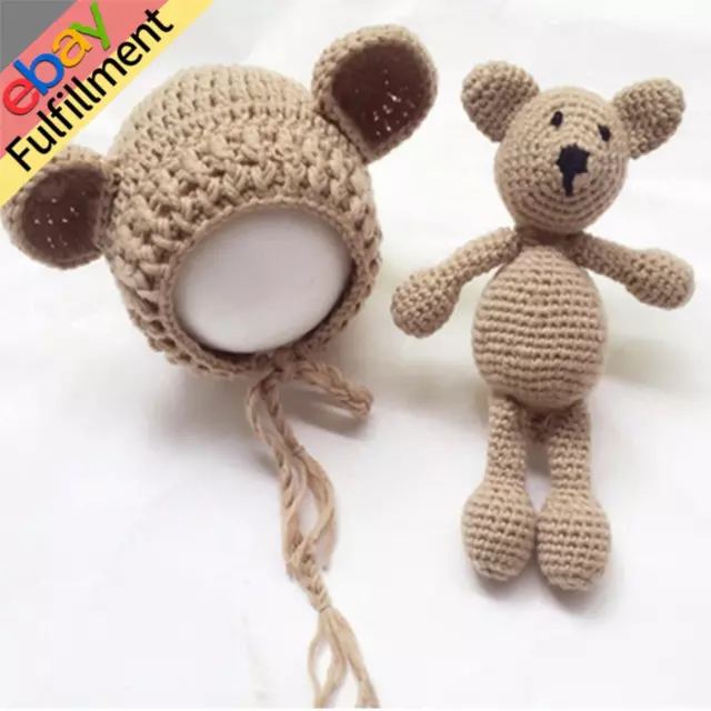 Newborn Infant Baby Girl Boy Unisex Photography Prop Crochet Knit Cute Costume H