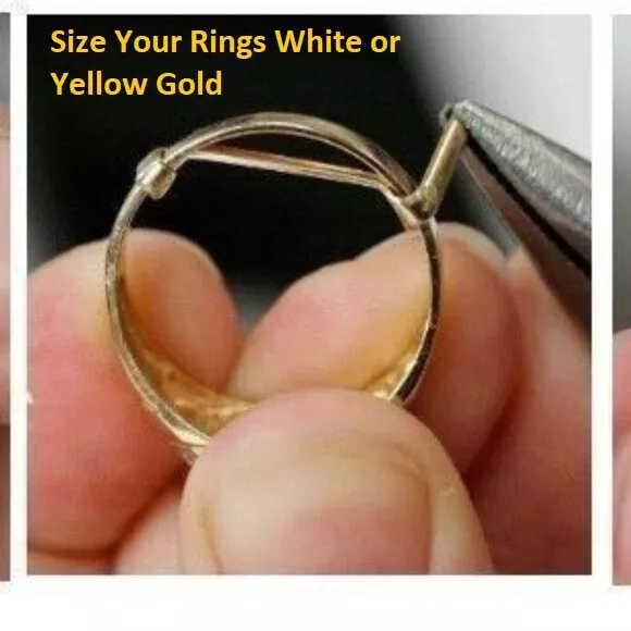 Ring Sizer Schloss Wache Erstellen Eigener 2 Teilig Für 1 Gelb 1 Weißgold Repair