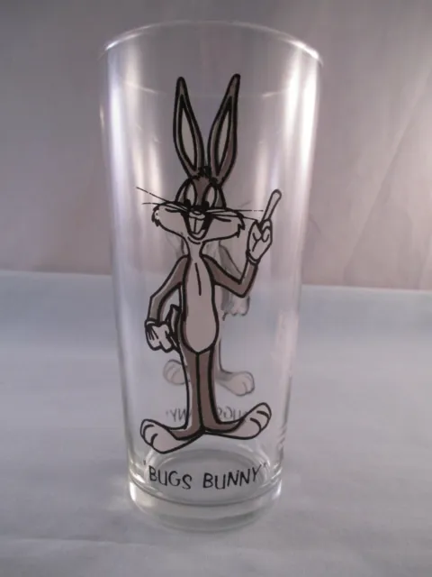 Bugs Bunny 1973 Pepsi Collectors Glass Brockway (Thick) Black Letters Vintage