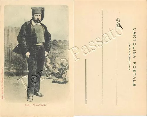 Cartolina di Ozieri, costume tradizionale - Sassari
