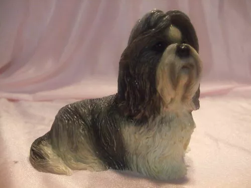 Statue de collection LEONARDO - Chien  SHIH TZU ASSIS