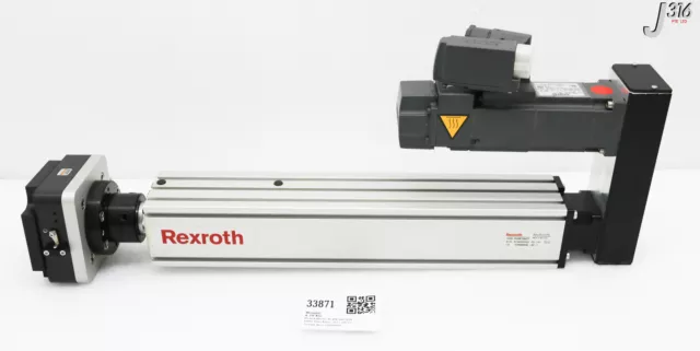 33871 Bosch Rexroth Feed Module Assy W/ Servo Motor & Axis Module R055708477
