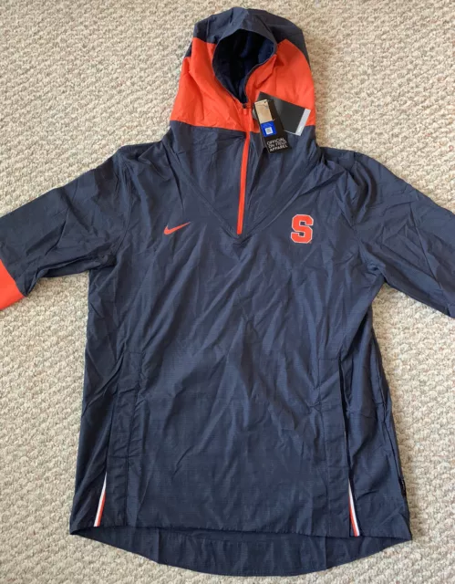 Nike Syracuse Football Mens CQ5235-419 Repel Blue Orange Hooded Jacket Size XL