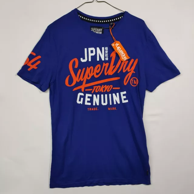 New Superdry T shitr Blue Mens M