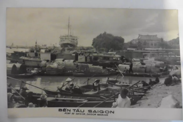 CPA photo Vietnam Indochine Cochinchine Port de Saigon harbour Ben Tau 1950-1960