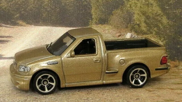 1999 FORD F-150 SVT Lightn (Bronzo) 1:64 ruote calde pressofuse schienale piatto sigillato