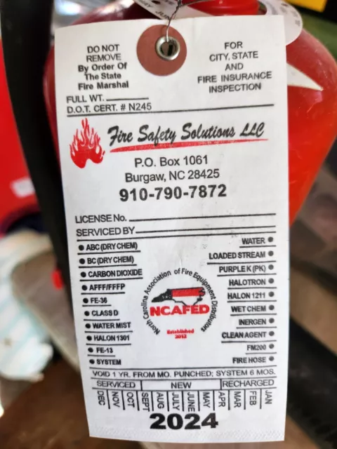 Fire Extinguisher - 5Lb ABC Dry Chemical  - Lot of 2 [NICE] 2