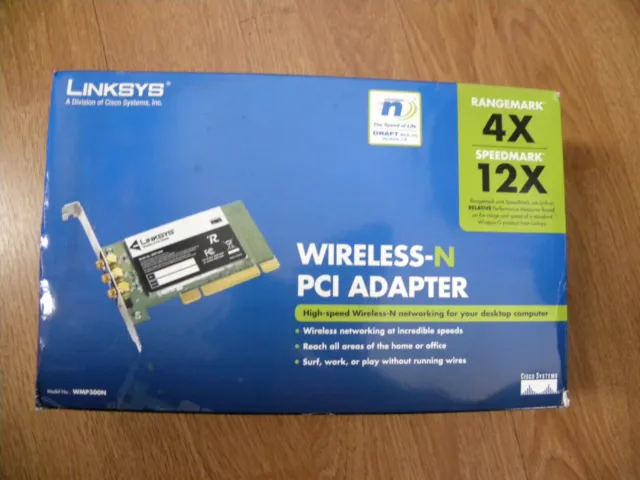 Linksys Wireless N PCI Adapter WMP300N - NEW OPEN BOX