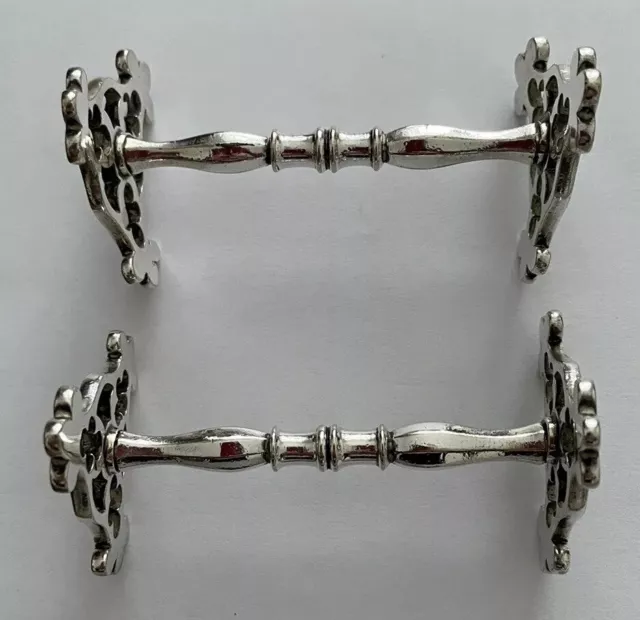 Antique Thomas Prime Birmingham Silver Plate Knife Rests 44.02gm (Each)