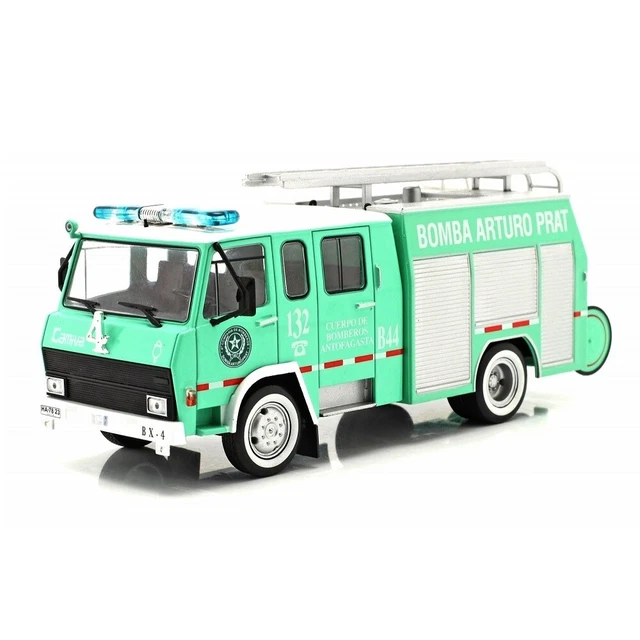 Miniature Camion De Pompiers BERLIET 770KB6 FPT CAMIVA - Échelle 1/43 - IXO / Hachette - Très Bon état Avec Boîte