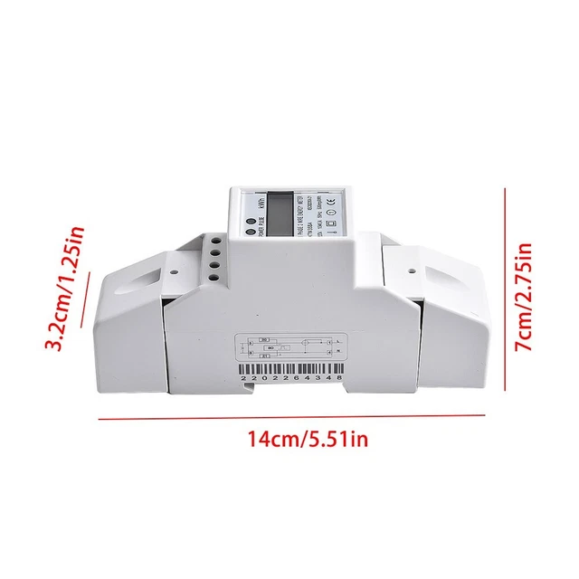 Électrique Haute Qualité Énergie Mètre Simple Phase 2 Câble 220V Kwh