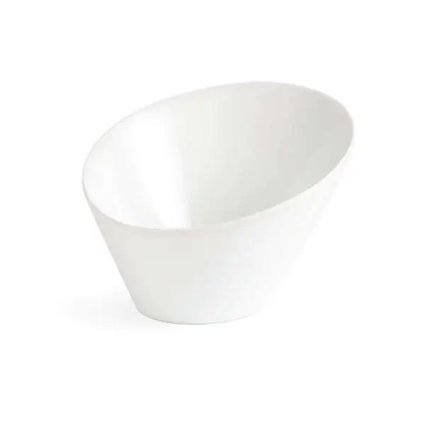 Olympia Whiteware Oval Sloping Bowls 153 x 135mm (Pack of 4) PAS-CB079