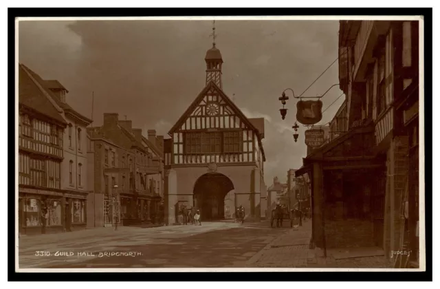 Guild Hall Bridgnorth Vintage Real Photo Postcard Rppc Judges Ltd Hastings