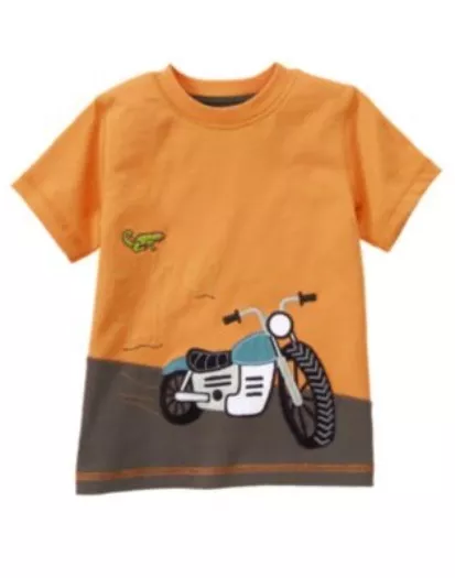 Gymboree Summer Wheels Motorcycle N Desert S/S Tee 3 6 12 18 24 2 3 4 5 Nwt