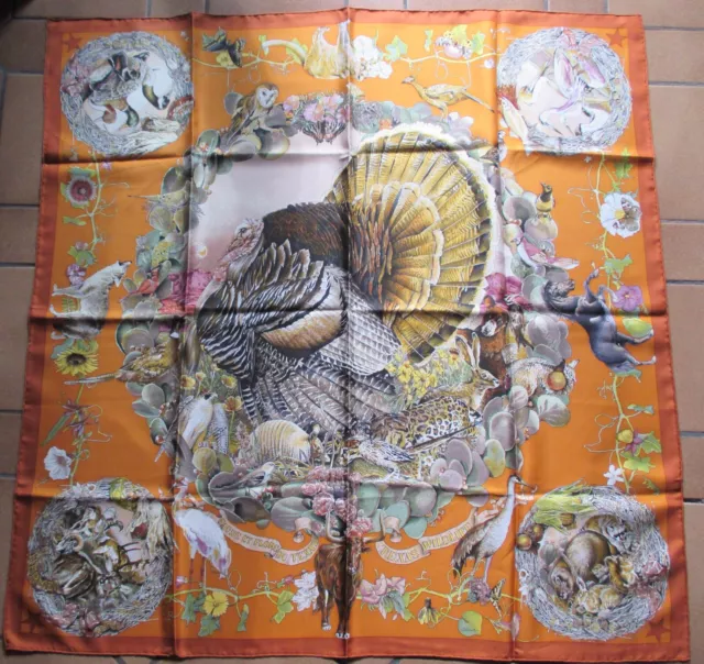 Hermès Tuch  Faune et Flore du Texas Kermit Oliver  Carré Scarf Foulard  neuw.