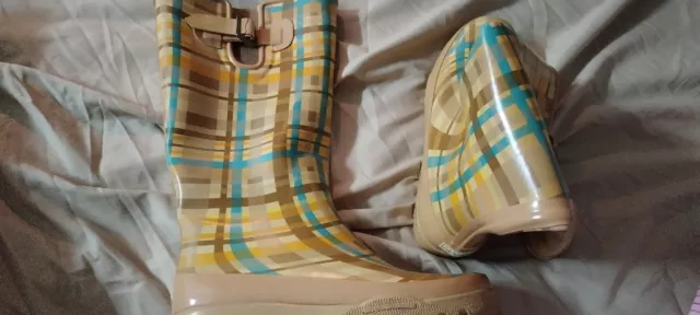 sperry Topsider womens waterproof boots rubber sz 8